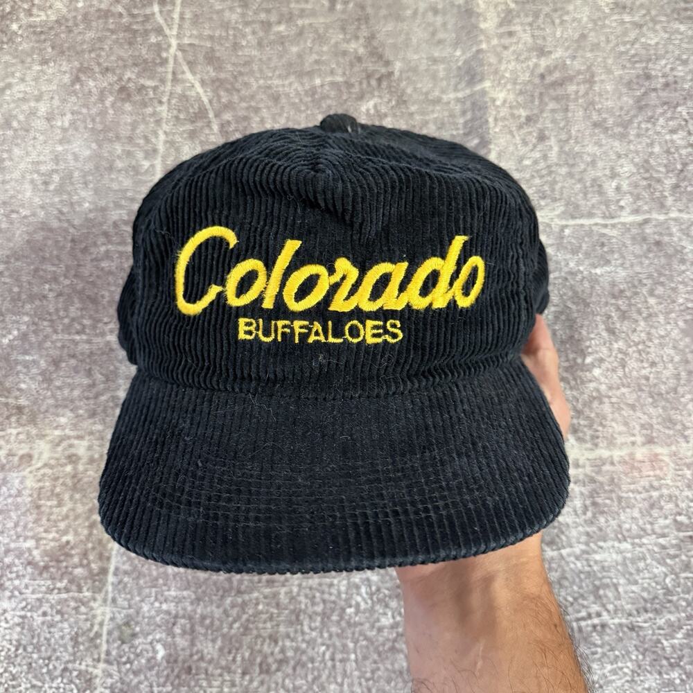 Men’s Vintage Sports Specialties Colorado Buffaloes Corduroy Script Snapback Hat